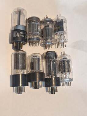 Vintage Vacuum Tube Lot (Untested) 12AX4GTA 6GF7 6GF7A 35Z5GTG 13EM7